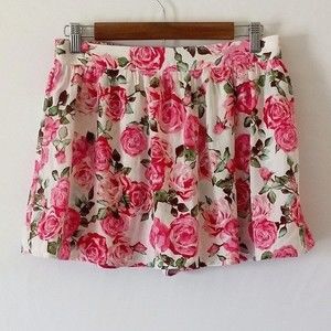 Rose Floral Mini Skirt/Skort